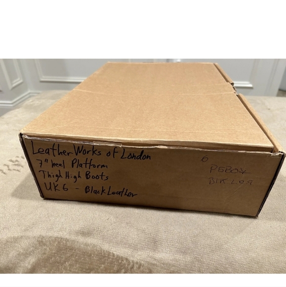 Leather Works Black Leather Platform Boots - Picture 6 of 6